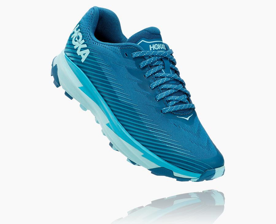 Hoka Womens Trail Shoes NZ - Hoka Torrent 2 Blue (XMR603987)